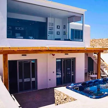 Luxury Frankie Mykonos Private Pool&jacuzzi 卡拉法蒂斯