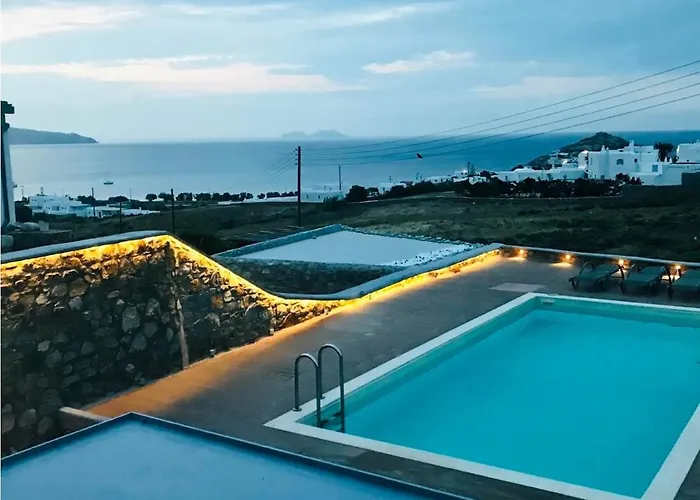 Luxury Frankie Mykonos Private Pool&jacuzzi 卡拉法蒂斯