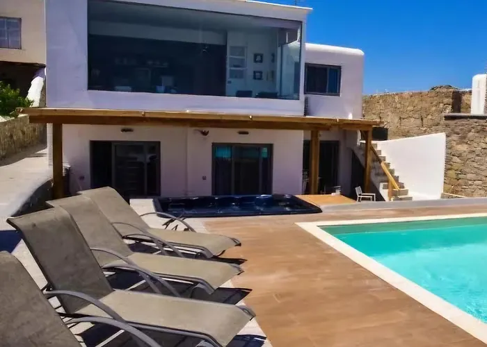 Luxury Frankie Mykonos Private Pool&jacuzzi Villa
