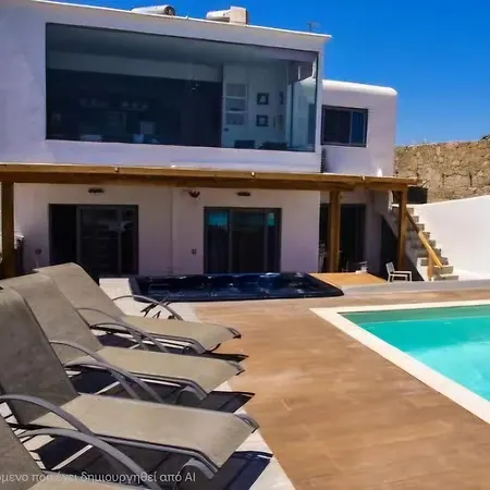 Luxury Frankie Mykonos Private Pool&jacuzzi Villa