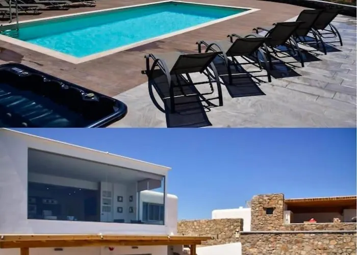 Luxury Frankie Mykonos Private Pool&jacuzzi Villa Kalafáti